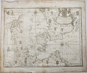 Dalhberg Erik Jonsson [Puffendorf] - Mapa Dánskeho kráľovstva a Pomoranska (Szczecin)