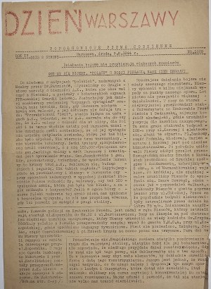 [Insurrection de Varsovie] Journée de Varsovie, 9.8.1944.