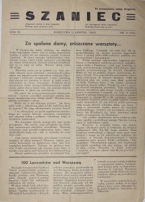 [Varšavské povstanie] Szaniec, 21.8.1944.