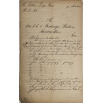 Krakow - Podgórze - Collection of military documents from the period 1867-1904