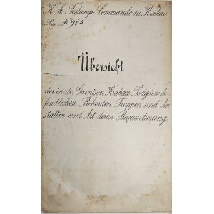 Krakow - Podgórze - Collection of military documents from the period 1867-1904
