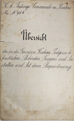 Cracovia - Podgórze - Raccolta di documenti militari del periodo 1867-1904