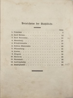 Geib Karl - Passeggiate malesi sul Reno da Costanza a Colonia. Abt. 1-3 [completo]. Carlsruhe 1838 Creuzbauer'sche Buch - und Kunsthandlung.