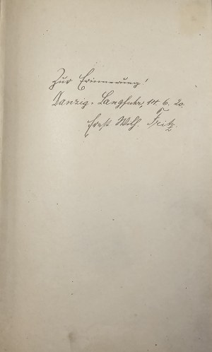 Behrend Paul - Westpreußischer Sagenschatz. Eine Auswahl der schönsten Heimatsagen. Die Jugend erzählt von... 3. Bd. 2. Aufl. Danzig 1915 A. W. Kafemann.