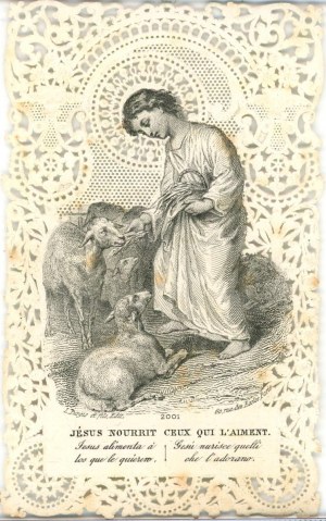 Jésus nourrit ceux qui l'aiment, vers 1900.