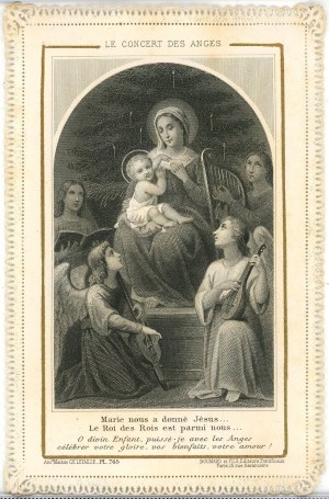 Maria pro nás porodila Ježíše, asi v roce 1900.