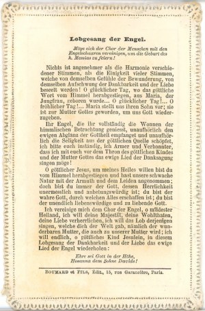 Maria hat Jesus für uns geboren, um 1900.