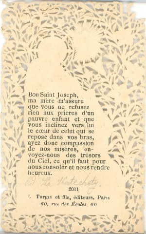 Svätý Jozef, okolo roku 1900