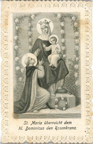 Svatá Marie a svatý Dominik, asi 1900