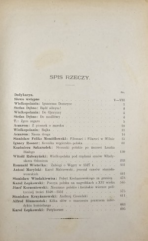 Filaretova ročenka. R. I. Kraków 1886 Nakł. Bractwo Akademickie Filaretów.