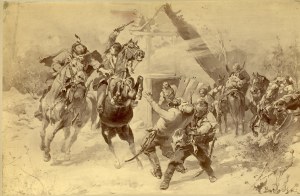 Batowski Kaczor St. - Radziwill's assault on Kmicic. XIX/XX century.