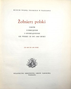 [Gembarzewski Bronislaw] - Polish soldier - clothing, armament and ordnance, 1815-1831