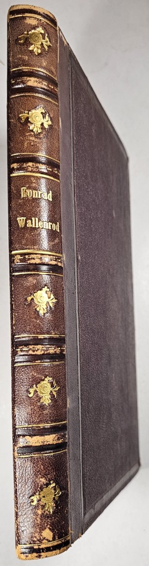 Mickiewicz Adam - Konrad Wallenrod e Grażyna. Con traduzione in francese di Kryst. Ostrowski, inglese di Leon Jablonski. Edizione ornamentale realizzata con l'autorizzazione dell'autore grazie al lavoro, alla fatica e alle spese di Jan Tysiewicz. Parigi 1