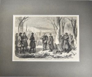 Januárové povstanie - zastavenie vlaku povstalcami, 1863