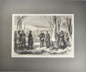 January Uprising - Train stoppage by insurgents, 1863