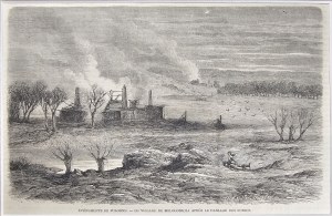 Powstanie styczniowe - Małogoszcz po przejściu Rosjan, 1863