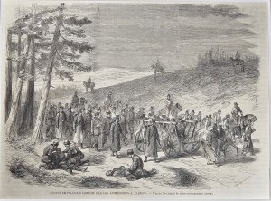 Januárové povstanie - konvoj poľských vojnových zajatcov vedený Rakúšanmi pri Tarnówe, 1863