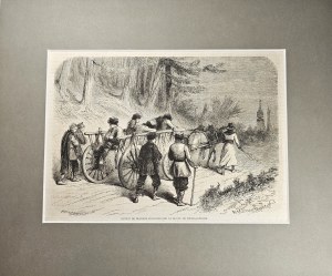 Powstanie styczniowe - Konwój rannych powstańców do Michałowic, 1863