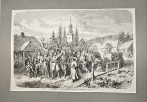 January Uprising - volunteers leaving Grodno for the Insurgent Army, 1863