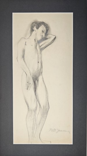 Rychter-Janowska Bronisława - Nude of a man, Munich, ca. 1900.
