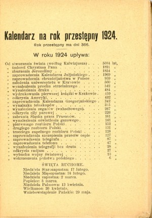 Almanach zajímavých knih. Warsaw 1924 Wyd. Książki Ciekawe. Knihovna vybraných děl.