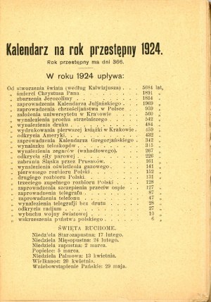 Almanac of interesting books. Warsaw 1924 Publisher of Interesting Books. Library of Selected Works.