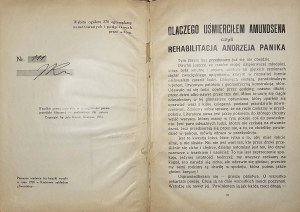 Kurek Jalu - Andrej Pánik, Amundsenov vrah. Autobiograficko-senzuálny román. 2. vydanie. Krakov 1931