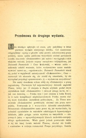 Tajné dokumenty ruské vlády v polských záležitostech. 2. vyd. Londýn 1899 J. Kaniowski.