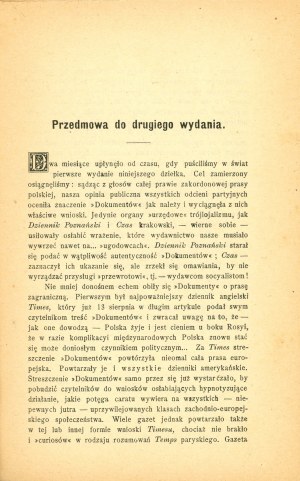 Documenti segreti del governo russo negli affari polacchi. 2a ed. Londra 1899 J. Kaniowski.