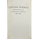 Norwid Cyprian Kamil - Pisma zebrane. Wyd. Zenon Przesmycki. T. A cz. 1-2, C, E. Warszawa - Kraków 1911 [1912-3]. Oprawa introligatorska R. Jahody.