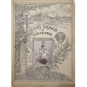 Program - Municipal Theater in Krakow. Baron Kimel. Operetta in 3 acts by Ludwik Sliwinski. Music by W. Kolo. Cracow [1918].