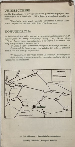 Ordner - Szczawnica. Jahreszeiten: Sommer: vom 1. Mai bis 30. September. Winter: vom 15. Dezember bis zum 1. März. [193-] Foto 
