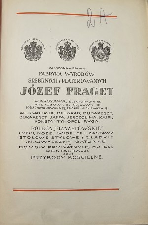 Woreyd almanac. Poland social 1926. la Pologne mondaine. Warsaw Tow. editions Woreyd.
