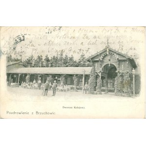 Brzuchowice - Railway station, 1902.