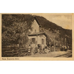 Żegiestów Zdrój - Stacja kolejowa, 1921.