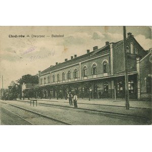 Chodorów - Railway station, ca. 1910.