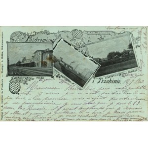 Trzebinia - Dworzec kolejowy, Wielowidokowa, 1903.