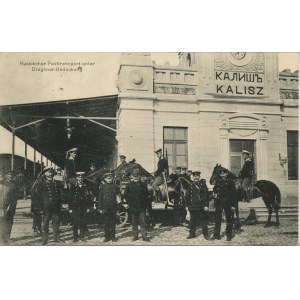 Kalisz - Railway station, 1916.