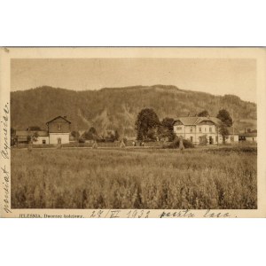 Jeleśnia - železničná stanica, asi 1920.