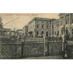Krakow - Railway station, ca. 1915.