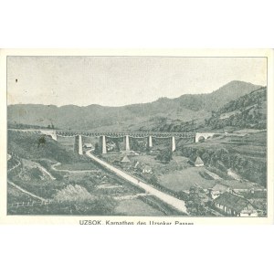 Uzhok, Ukraine - Railroad viaduct, 1909.