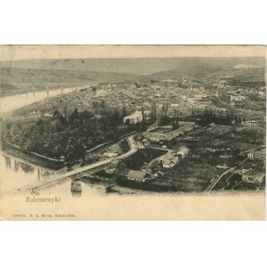 Zaleszczyki - Wiadukt kolejowy, ok. 1905.
