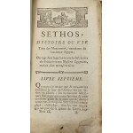 [Terrason Jean] - Sethos, histoire ou vie, tirée des monuments, anecdotes de l'ancienne Égypte; ouvrage dans lequel on trouve la description des Initiations aus Mysteres Égyptiens, traduit d'un manuscrit Grec. Nouv. ed. revue et corr. T.2. Paris 1767