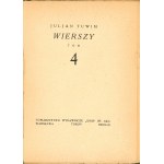 Tuwim Julian - Poems volume 4. Warsaw 1923 Tow. Wyd. Ignis. 1st edition.