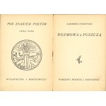 Wierzyński Kazimierz - Rozmowa z puszczą. Warszawa 1929 Wyd. J. Mortkowicz. 1 wydanie.