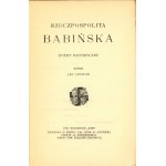 Lechoń Jan - Rzeczpospolita babińska. Historical songs written ... Warsaw [1920] Tow. Wyd. Ignis. 1st edition.