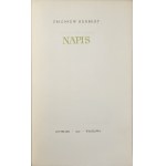 Herbert Zbigniew - Napis. Warszawa 1969 Czytelnik. 1 wydanie.
