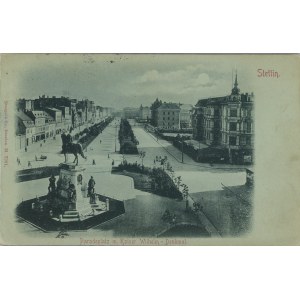Szczecin - Plac Defilad i pomnik cesarza Wilhelma, 1898.