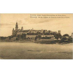 Kraków- Widok Zamku Królewskiego od strony Wisły, 1910.