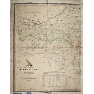Karte des Konigreiches Galizien (partie occidentale), 1846.